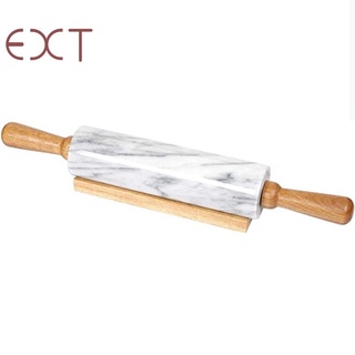 Cây lăn bột làm bánh cán gỗ họa tiết đá cẩm thạch màu xám
