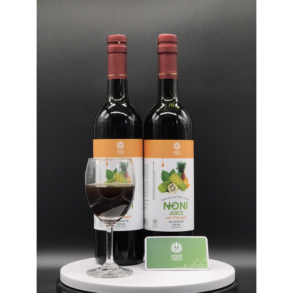 NƯỚC ÉP NONI VỊ DỨA - NONI JUICE AND PINEAPPLE MIXED - DORAFOODS - 750ML