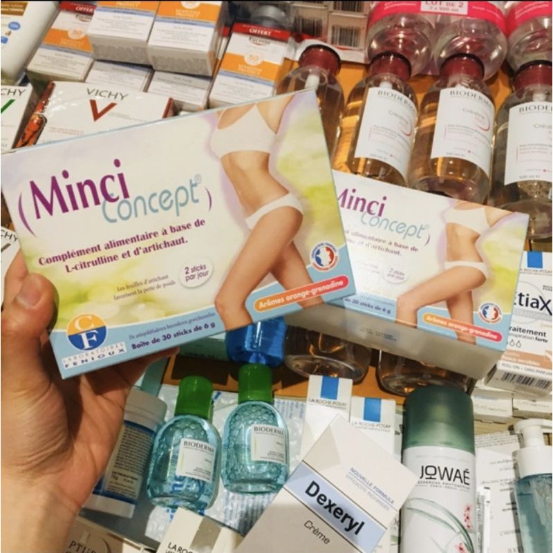 Giảm cân Minci Concept, Pháp (30 gói) giảm Mỡ Bụng Eo Đùi An toàn