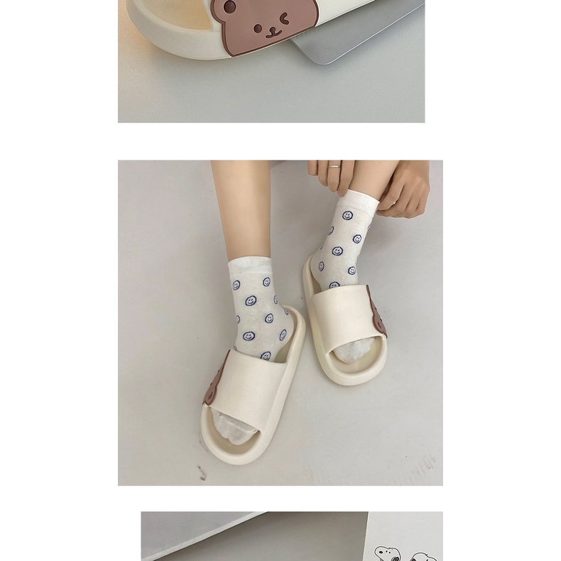 Dép đi trong nhà chống trượt thiết kế họa tiết hoạt hình đáng yêu cho nữ