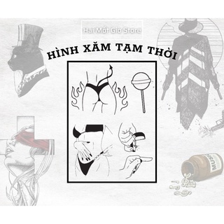 Hình Xăm Tạm Thời [All You Need Is New Tattoos] - Hai Mốt Giờ Store. Thiết Kế Cutee & Sexy, Phong Cách. Mẫu 47-55