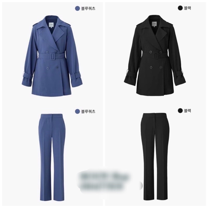 Bộ Vest Xuất Hàn Hàng Cancel Nguyên Lô Full Tag Túi Chất Liệu Vải Cát Hàn Nhẹ Thích Hợp Mặc 4 Mùa