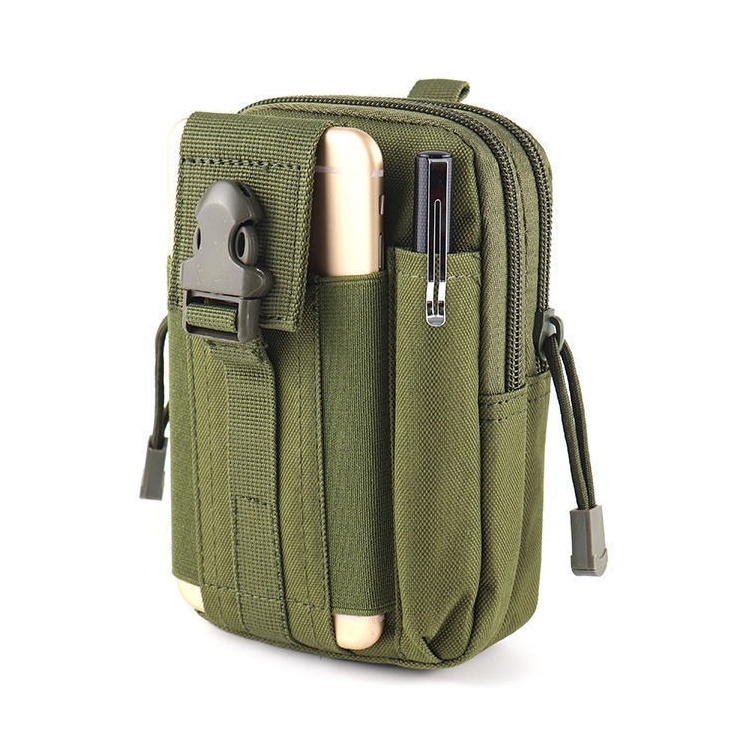 Túi đeo hông đi phượt vải 600D Oxford dày dặn chống thấm, túi đeo thắt lưng