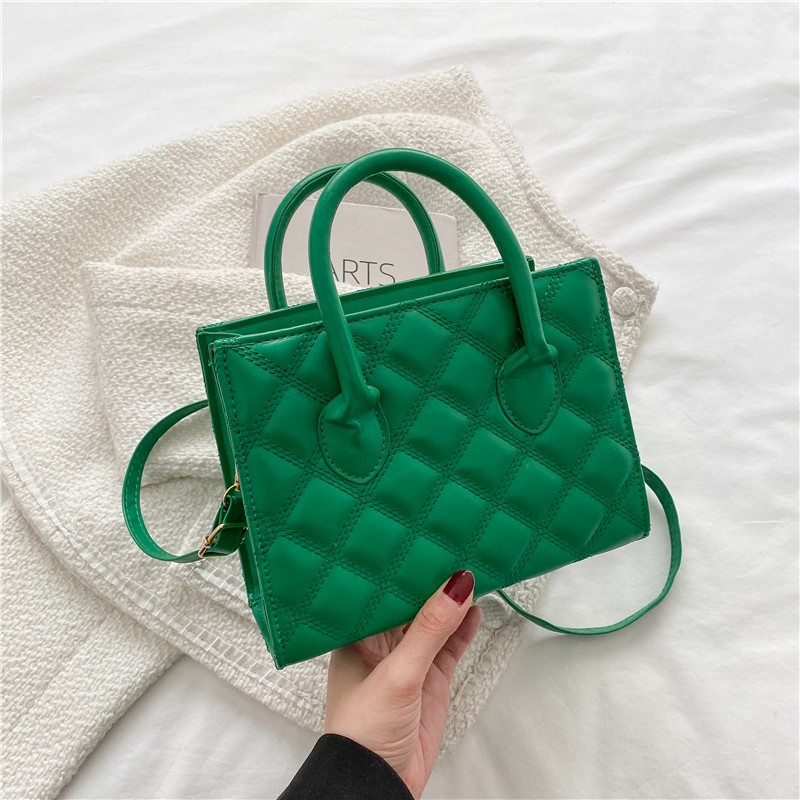 Túi Xách Đeo Vai Hình Vuông Nhỏ Màu Trơn Thời Trang Mới 2022 Cho Nữ