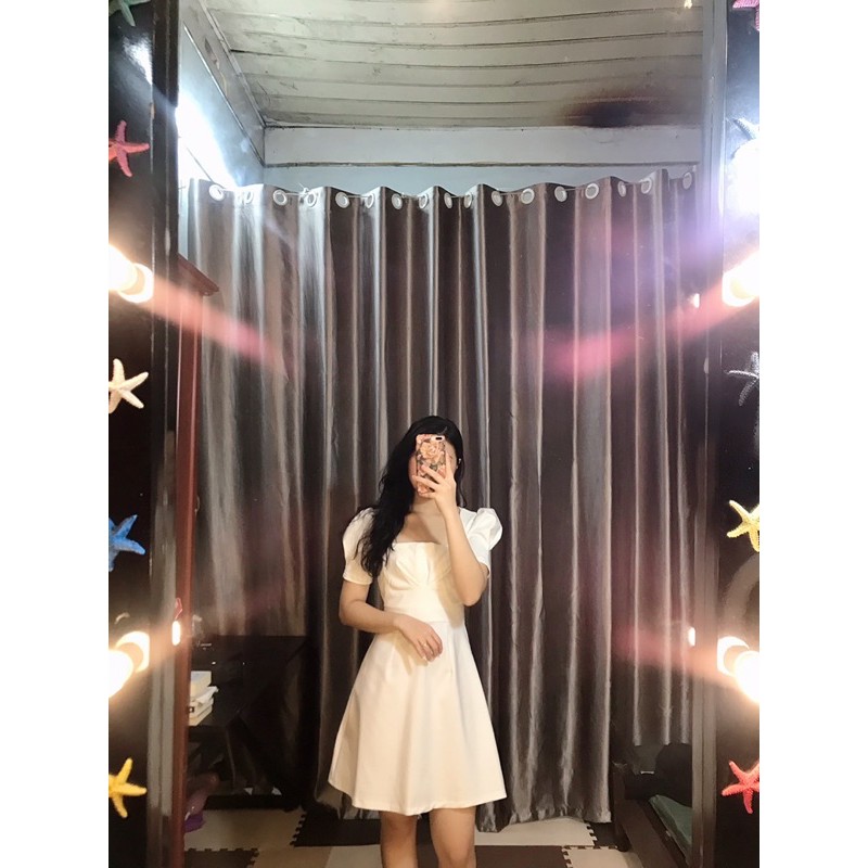 Váy Trắng Cúp Ngực