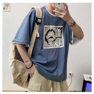 Áo thun ngắn tay in hình Luffy trẻ trung