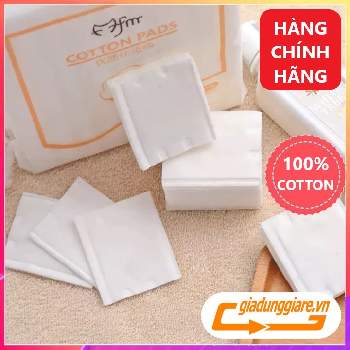 ( Túi 222 miếng ) Bông tẩy trang COTTON PADS LAMEILA 100% cotton 3 lớp dùng 2 mặt - giadunggiare.vn