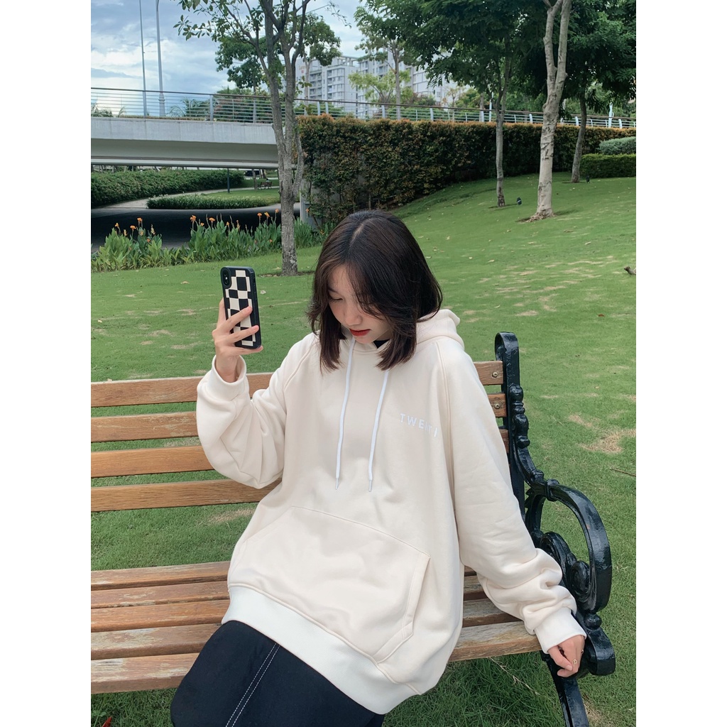 Áo hoodie TWENTI nỉ basic