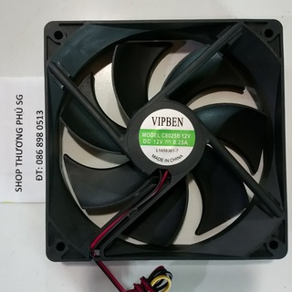 Quạt tản nhiệt Fan Case: 12Cm X 2.5Cm - Điện áp DC 12V