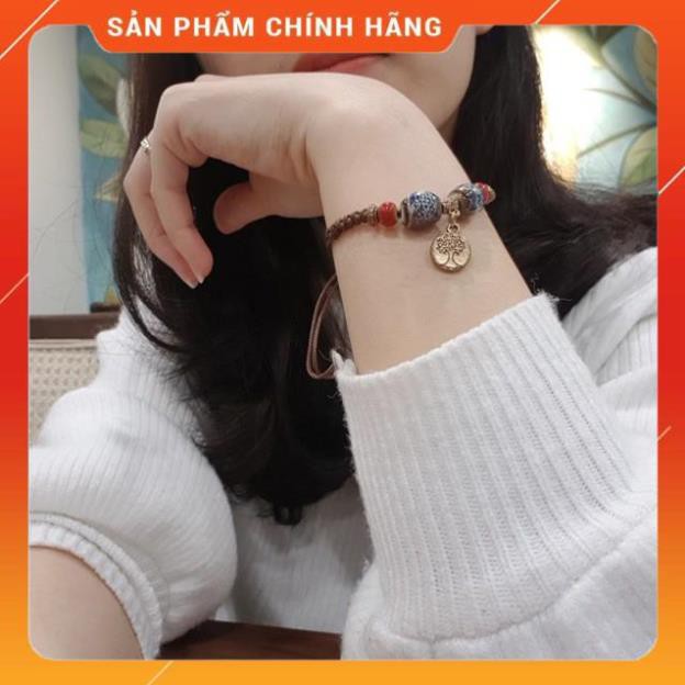 Hot!!! Vòng tay dây rút đá thổ cẩm phong cách vintage siêu xinh giá rẻ giá re