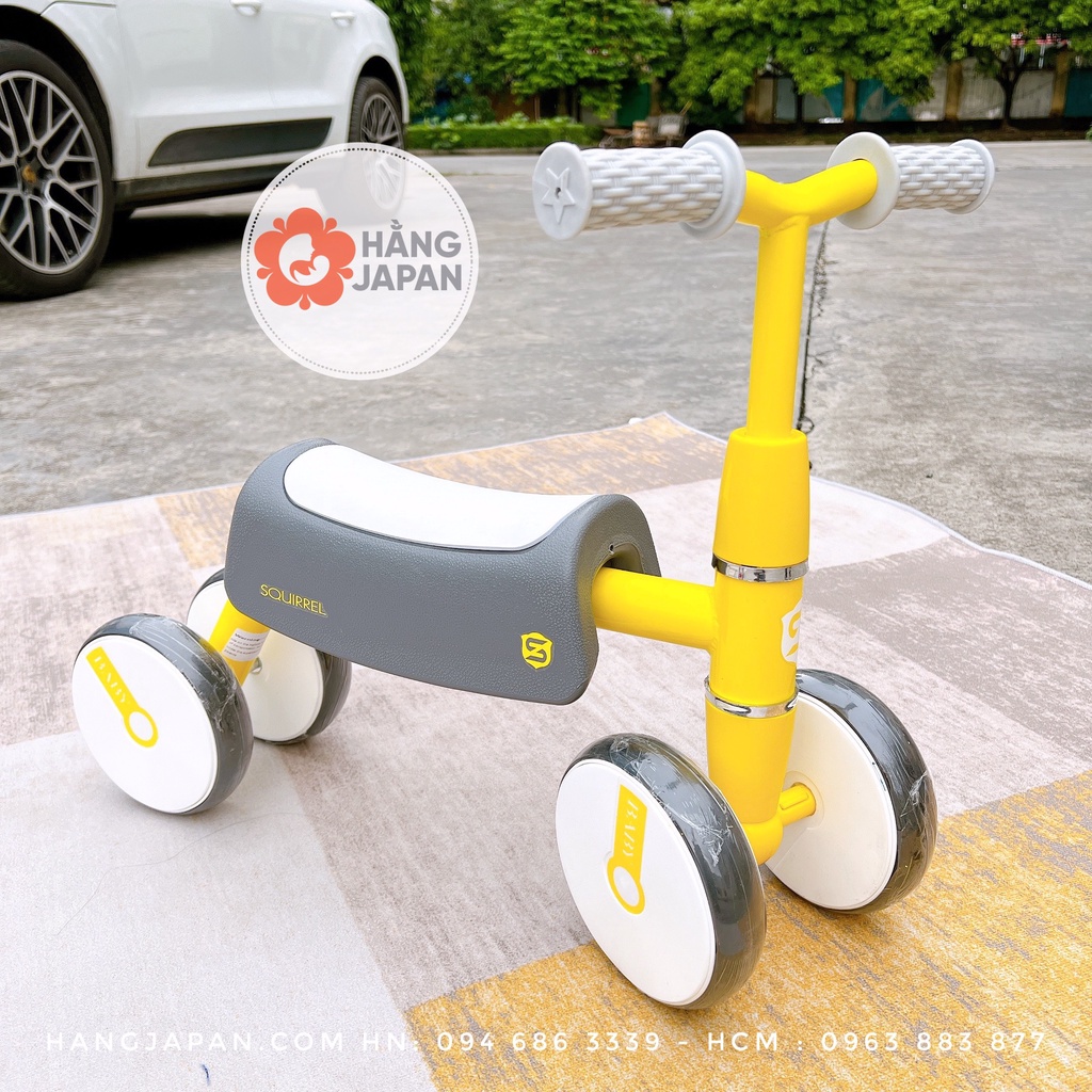 Xe chòi chân 4 bánh MON MON tự cân bằng cho bé đa năng kiểu dáng Hàn Quốc 3 màu xinh xắn