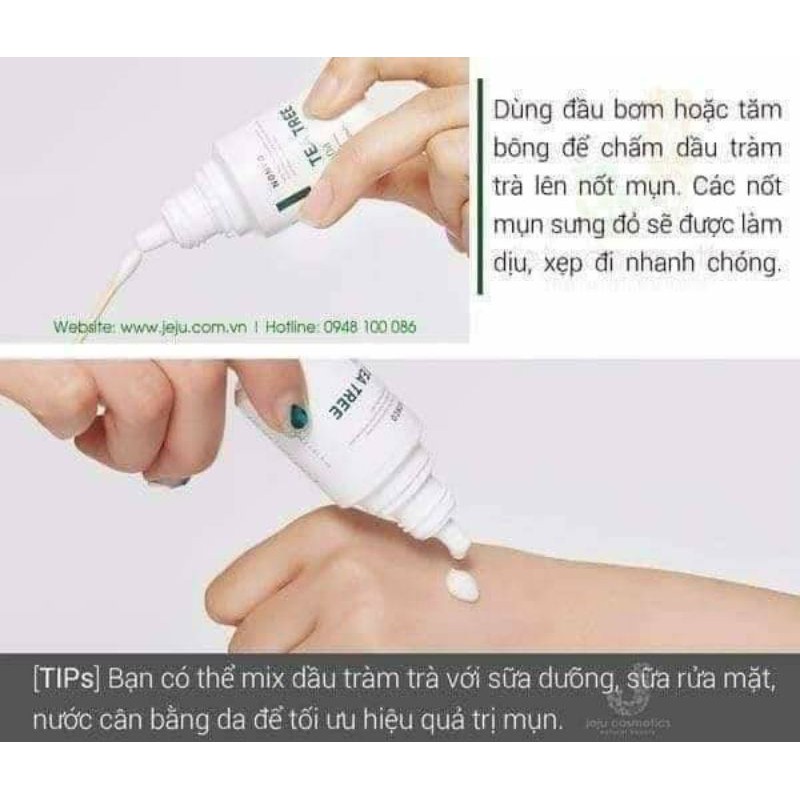 Tinh dầu tràm trà chấm mụn sưng Nonco của Apieu