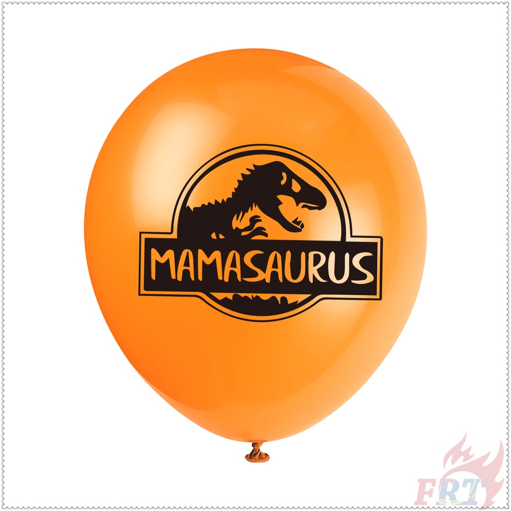 Bong bóng in hình khủng long 12 inch trang trí tiệc sinh nhật
