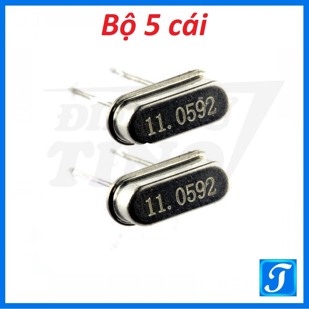 [Combo 5 cái] Linh Kiện Điện Tử Thạch Anh 11.0592 MHz Chân Cắm