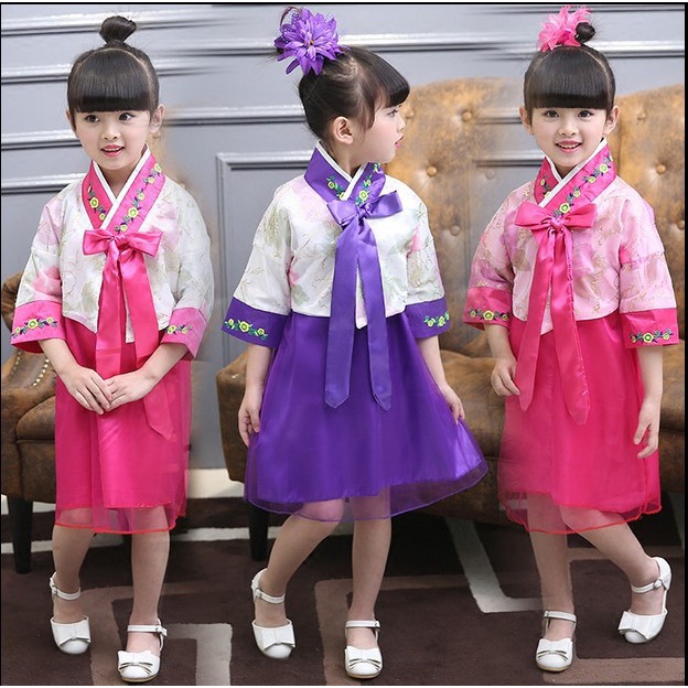 1 Bộ Đồ Hóa Trang Bé Gái Daeongjin Truyền Thống Hàn Quốc Hanbok Mã Số 2 A2