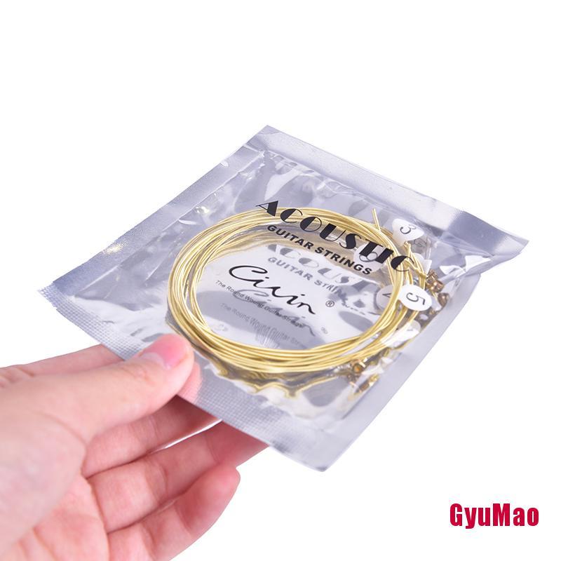 Set 6 Dây Đàn Guitar Bằng Thép Đồng Thau Đầu Lục Giác HDY