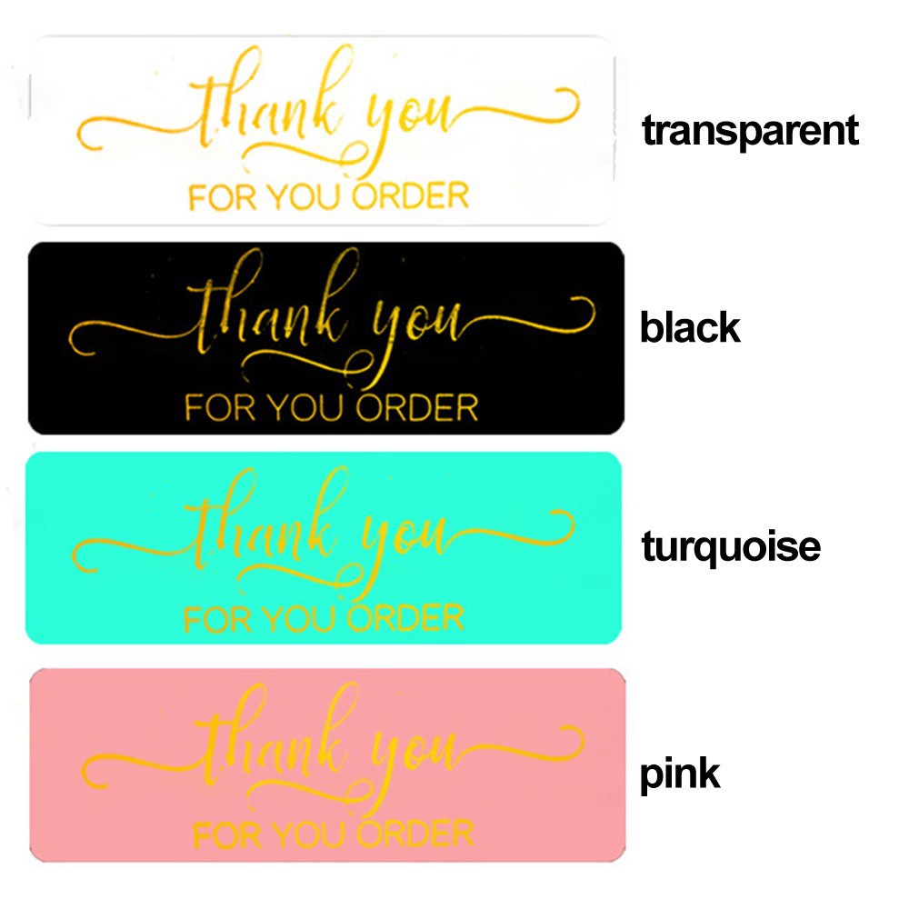 Cuộn 120 Miếng Dán Chữ Thank You Cho Trang Trí 1x3inch