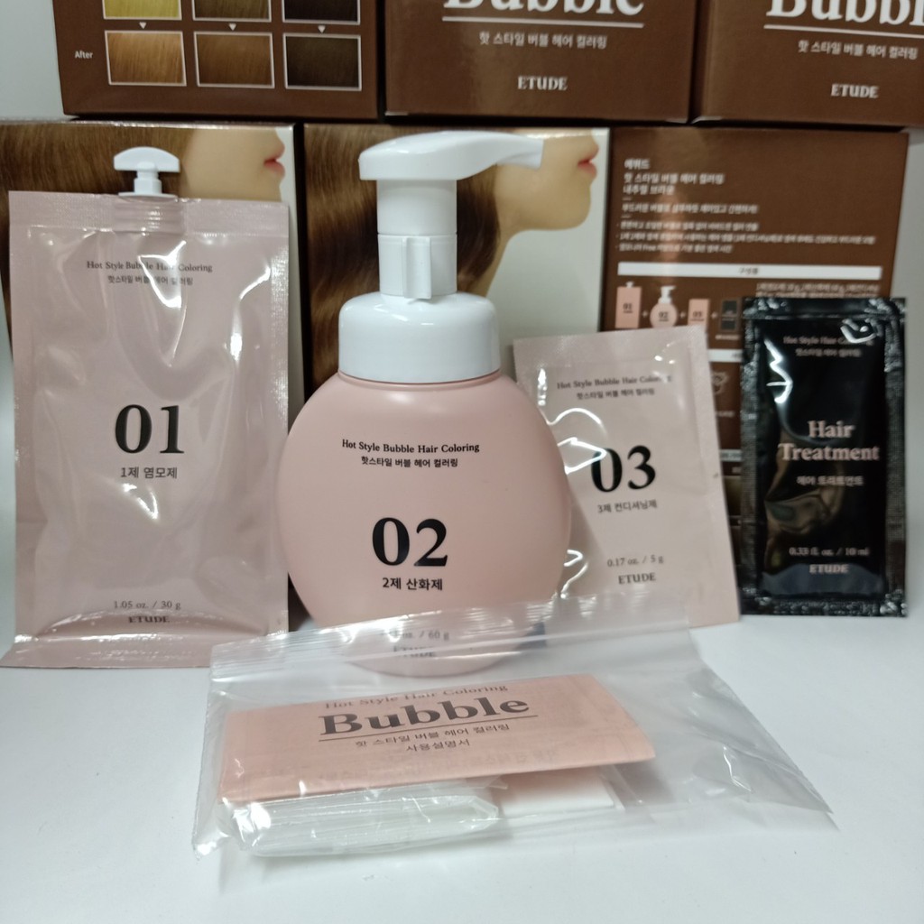 Gội Nhuộm Tóc Etude Bubble Hot Style Hair Coloring 60g  -