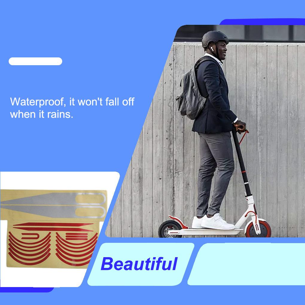 Miếng Dán Phản Quang Chống Thấm Nước Có Thể Tháo Rời Trang Trí Ván Trượt Điện Xiaomi M365 / PRO / 1S