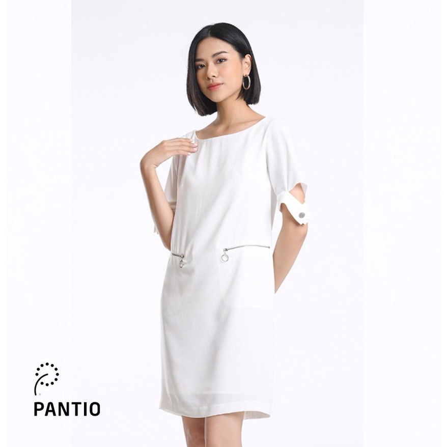 FDC52453 - Đầm công sở túi khoá hai bên - PANTIO