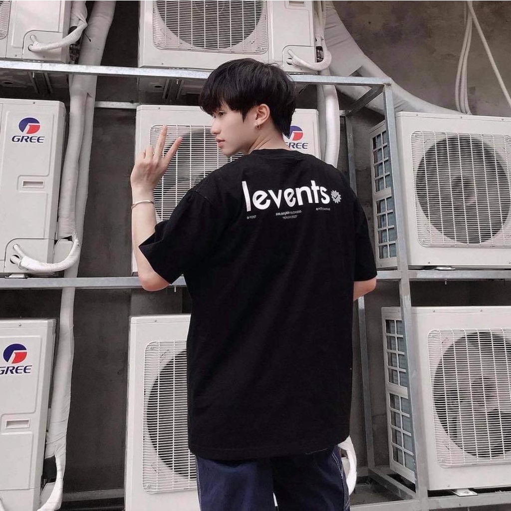 Áo thun Tee Levents Popular Logo Nam nữ Full tag Unisex phong cách Ulzzang - Gin Store