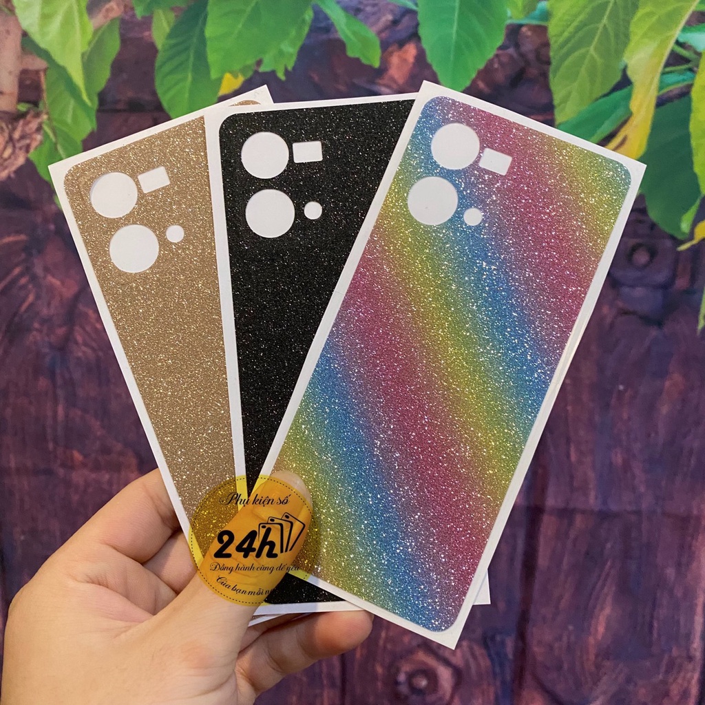Miếng Dán skin Kim Tuyến Lấp Lánh Cho OPPO Reno 8 Reno 8 Z Reno 4 Reno 4 pro Reno 5 Reno 6 Reno 6 Z Reno 7 Reno 7 Z A74