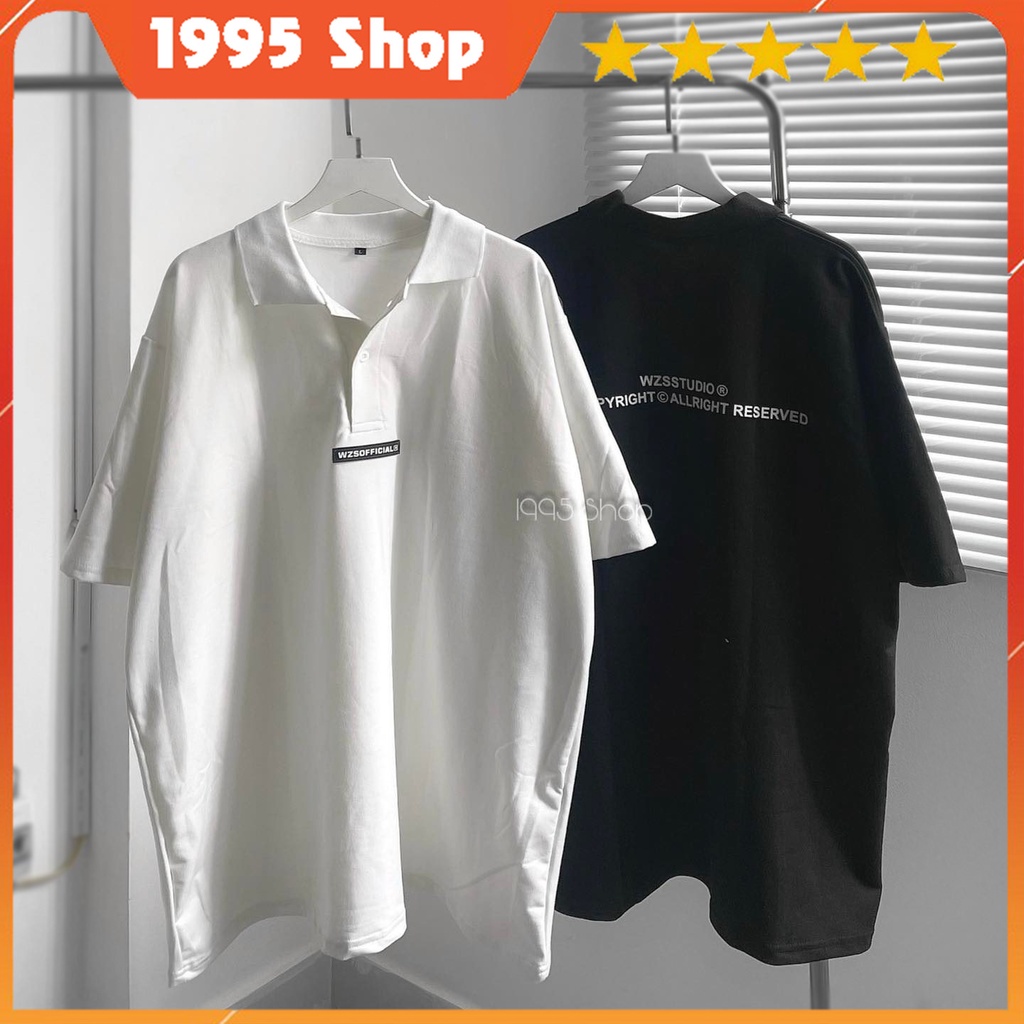 Áo thun polo form rộng nam - nữ (ảnh tự chụp)