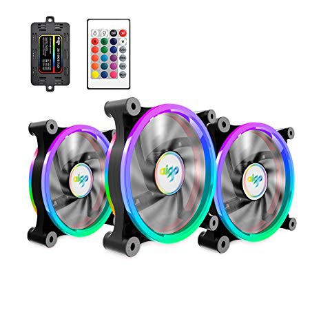 Quạt Fan case AIGO DR12 Led RGB 16 Triệu Màu Chính hãng