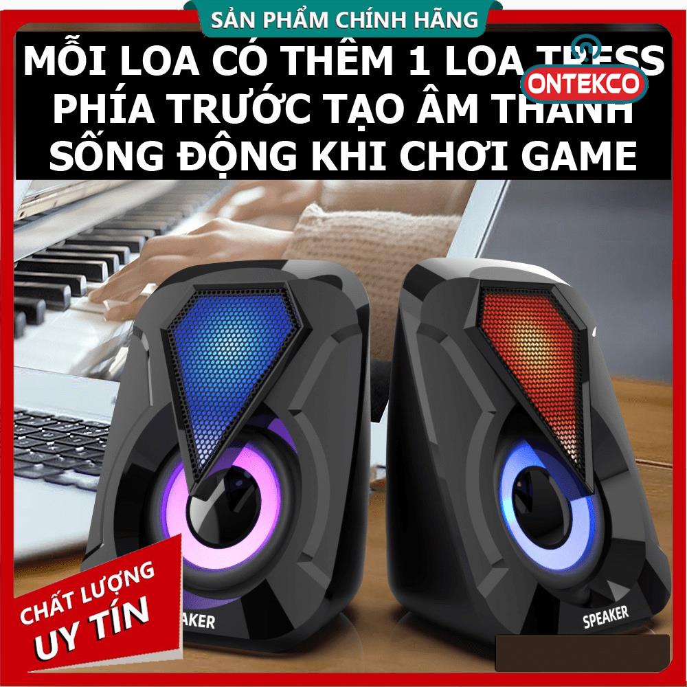 Loa vi tính - loa laptop cổng USB mini các phiên bản hot để bàn cao cấp âm thanh siêu trầm có đèn led 7 màu - NK