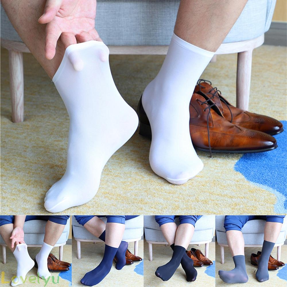 Tất Ngắn Siêu Mỏng Co Giãn Bằng Lụa Cho Nam