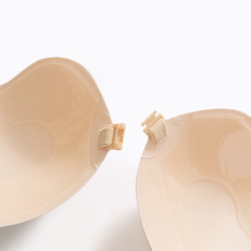 Áo ngực zxyouping silicon tự dính đẩy lên gài nút phía trước liền mạch có thể giặt được có thể tái sử dụng