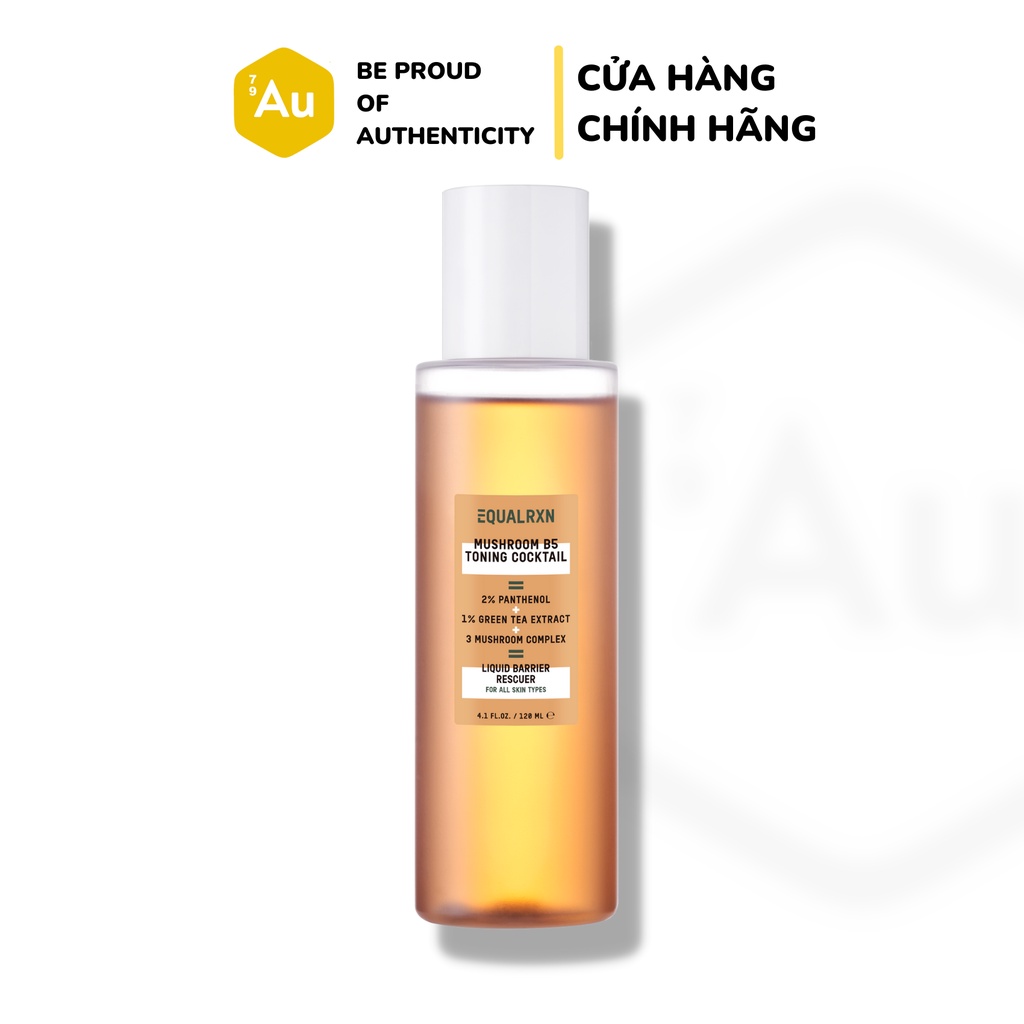 Toner Nấm, Vitamin B5, Rau Má & Trà Xanh Hỗ Trợ Phục Hồi và Làm Khỏe Da | EqualRXN MUSHROOM B5 TONING COCKTAIL 120ML