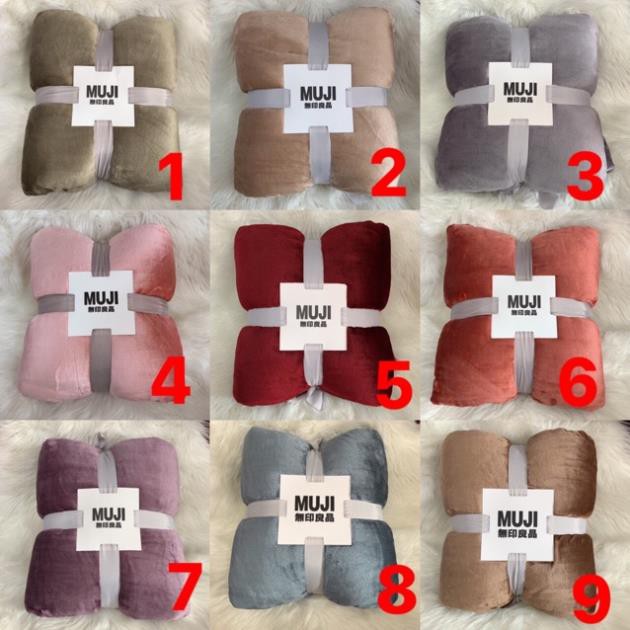 Chăn Lông Thỏ Muji blanket 2020 (ảnh thật)