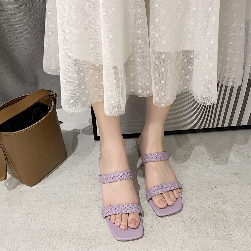 Giày Cao Gót Hở Ngón Thời Trang Cho Nữ Size 35-43