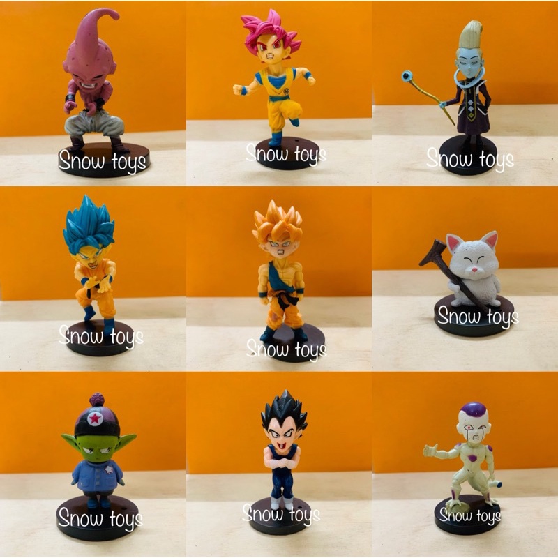 Mô hình Dragon Ball Super WCF - Buu Beerus Whis Frieza Vegeta Goku God Blue Pilaf Mai Shu Ma bư mập gầy Fide - Cao 4~9cm