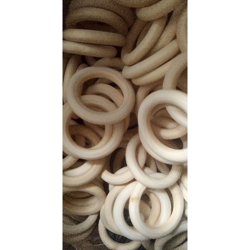 50 vòng tròn gỗ d5cm làm macrame cho bé tô màu