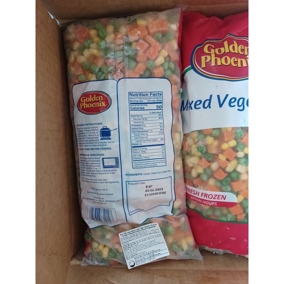 rau hỗn hợp hữu cơ golden phoenix 1kg