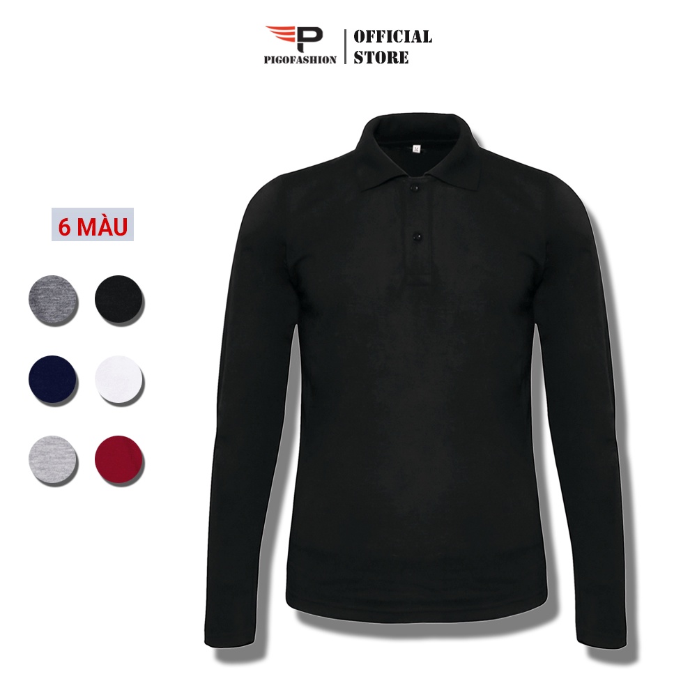 Áo thun nam cổ bẻ dài tay SPMPG09 thời trang, co giãn 4 chiều thoáng mát - PigoFashion