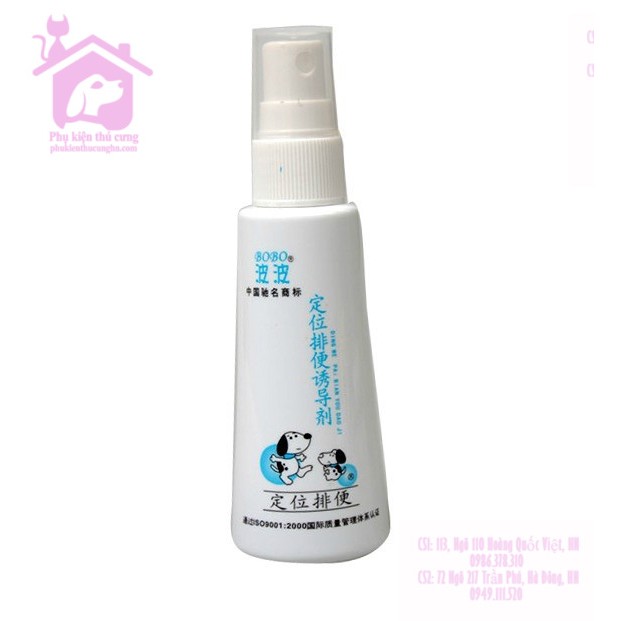 Xịt vệ sinh đúng chỗ cho chó mèo Bobo Puppy Trainer - Phụ kiện thú cưng Hà Nội
