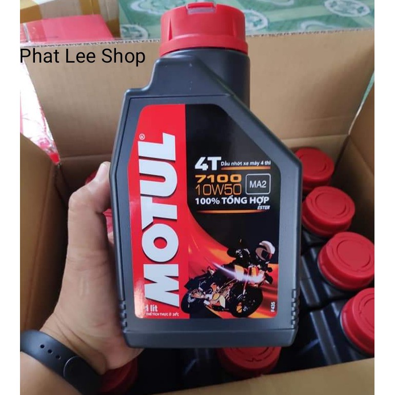 Dầu Nhớt xe máy Motul 4T 7100 10w50 1Lít + Lọc Nhớt Yamaha