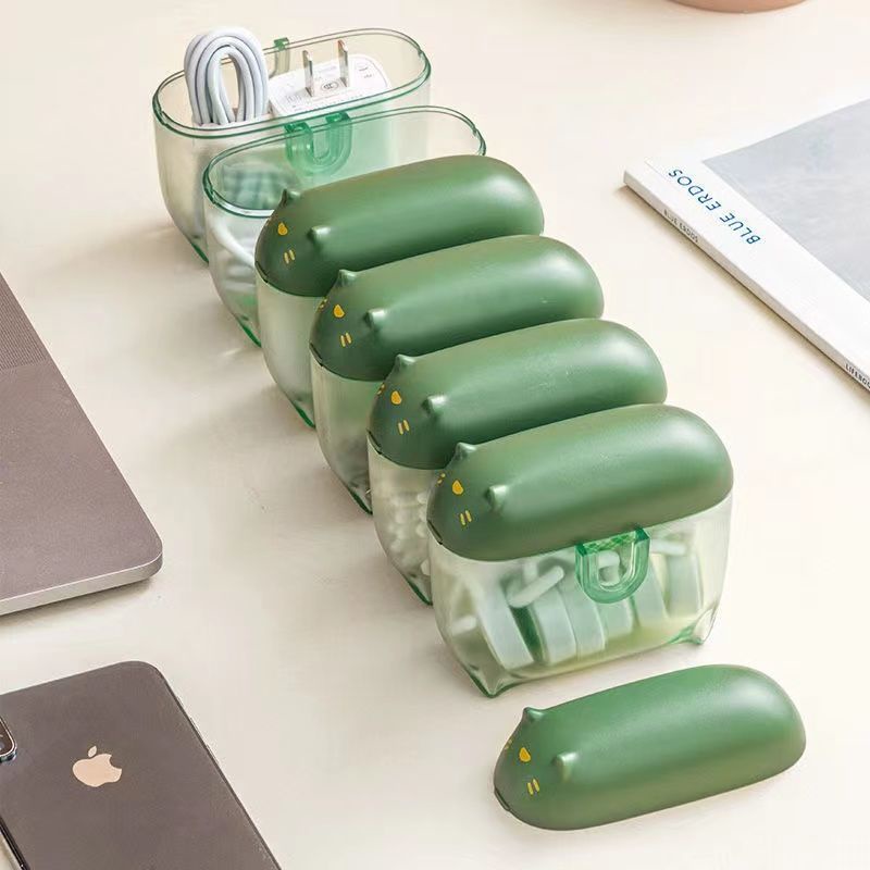 Hộp Đựng Dây Cáp Mini Họa Tiết Hoạt Hình Dễ Thương