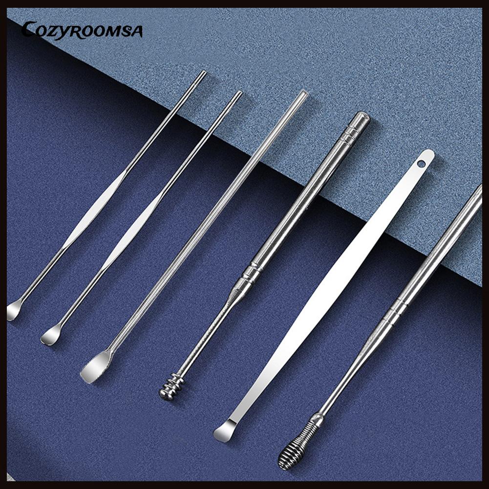 Bộ 6 Dụng Cụ Lấy Ráy Tai Chăm Sóc Sức Khỏe Tiện Dụng