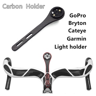 Giá đỡ đồng hồ tốc độ xe đạp leo núi bằng sợi carbon hiệu kocevlo cho garmin cateye bryton gopro