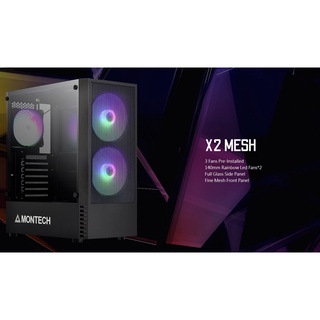 Vỏ Case MONTECH X2 MESH BLACK (TẶNG 3 FAN LED)