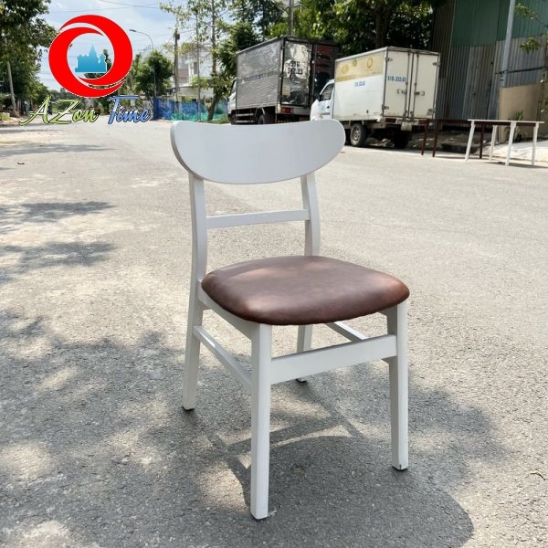 🌟Ghế Mango Mặt Nệm🌟 Bàn Ghế Ăn Gia Đình, Quán  Cafe, Khách Sạn Chất Liệu Gỗ  Cao Su Tự Nhiên 100%- AZONSHOP