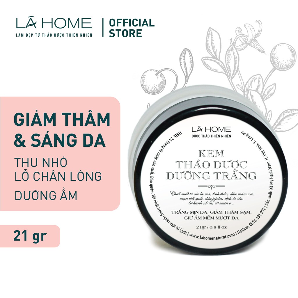 Kem Thảo Dược Dưỡng Sáng Mịn Da - Lá Home