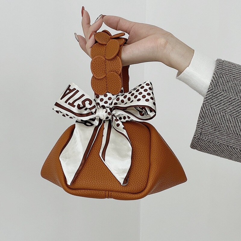 JASMIN NOIR  Túi xách  bằng da pu dáng vuông nhỏ tay cầm hình bông hoa thời trang cho nữ
