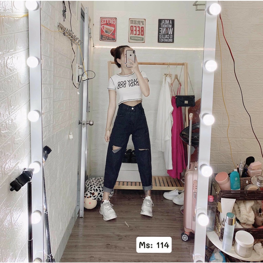 Quần Jean Baggy Kiểu Rách Teen Ưa Chuộng Bán Chạy 2021