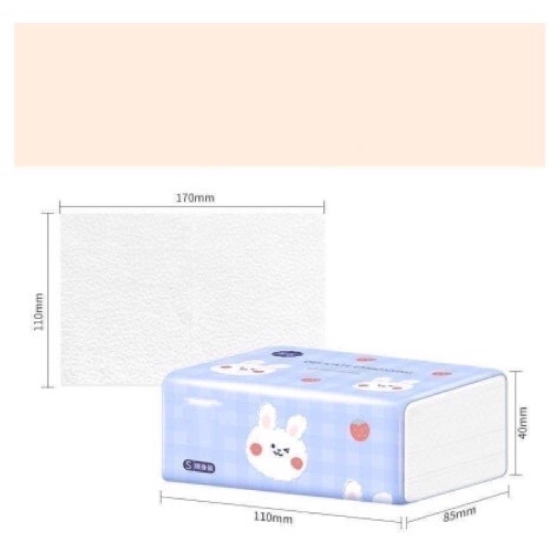 Khăn Giấy Ăn Hình Thỏ Trắng Siêu Dai