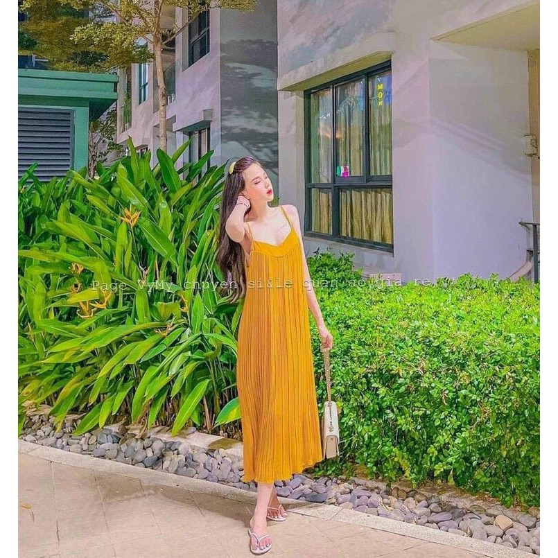 122k Đầm voan dáng suông dập ly vải mềm mịn mát, (có lót) , mẫu hot mùa hè, màu sắc đa dạng | BigBuy360 - bigbuy360.vn
